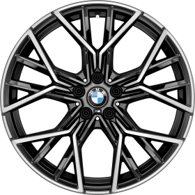 1TG | 20" M light alloy wheels Star-spoke style 811 M Bicolour with mixed tyres