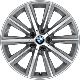 23X | 18" light alloy wheels V-spoke style 684 with runflat tyres
